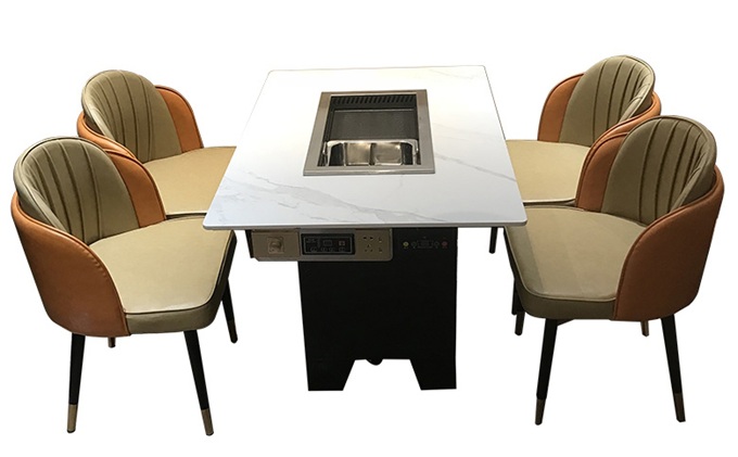 大理石火鍋（guō）烤肉一體鍋桌