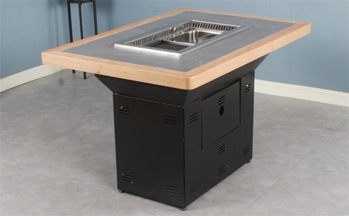 自帶無煙淨化烤肉桌