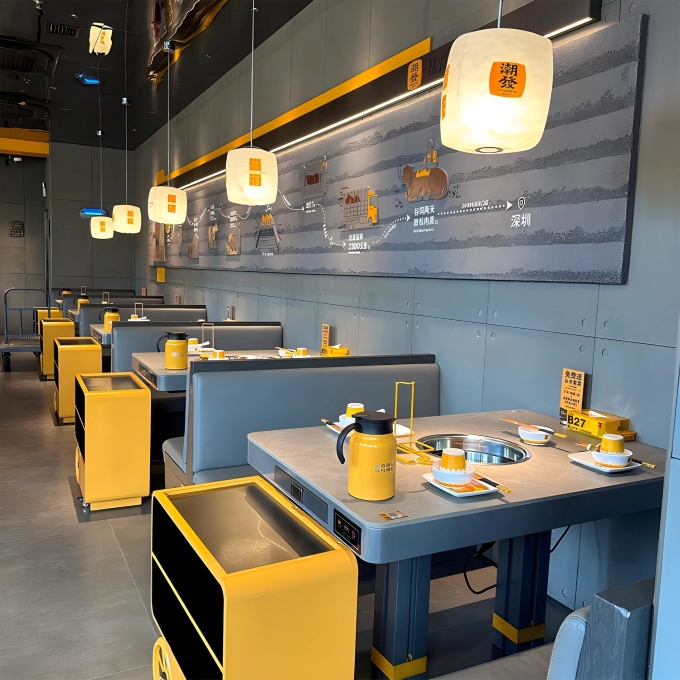 潮發（fā）潮汕牛肉火（huǒ）鍋桌椅