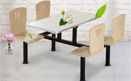 連體食（shí）堂餐桌椅