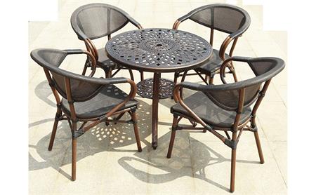 板岩桌麵戶外餐桌椅