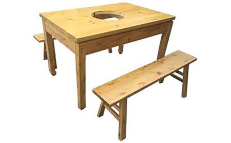 實木（mù）火鍋桌