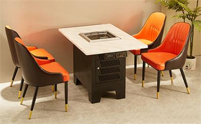 大理石韓式無煙燒（shāo）烤桌（zhuō）