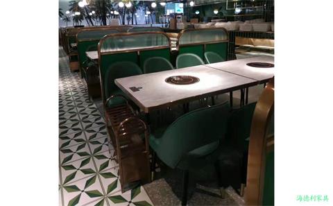 大理石電磁爐火鍋桌