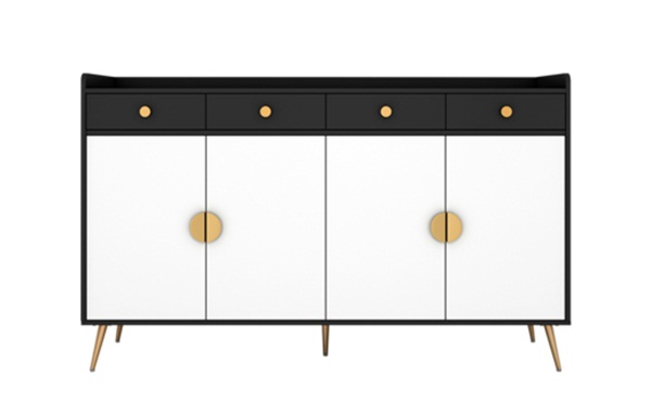 北歐風格靠牆儲物櫃餐廳備餐櫃家具