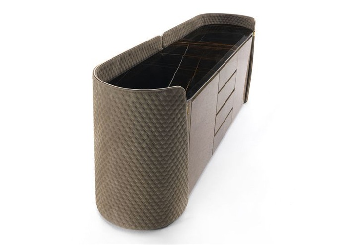 西餐廳（tīng）歐式創意時尚（shàng）大理石（shí）備餐櫃