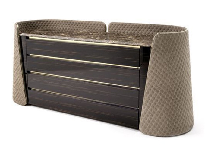 餐廳大理石實木創意時尚備餐櫃