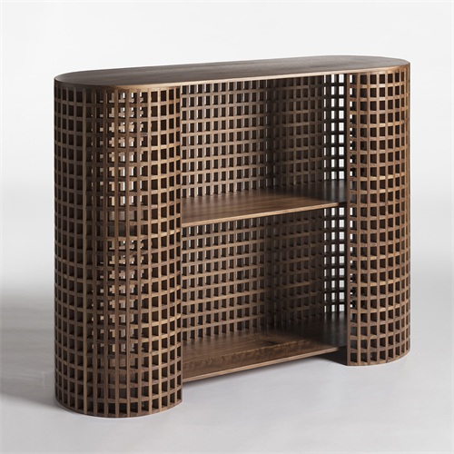 火鍋店中式仿古實（shí）木（mù）備餐櫃多功能儲物（wù）櫃