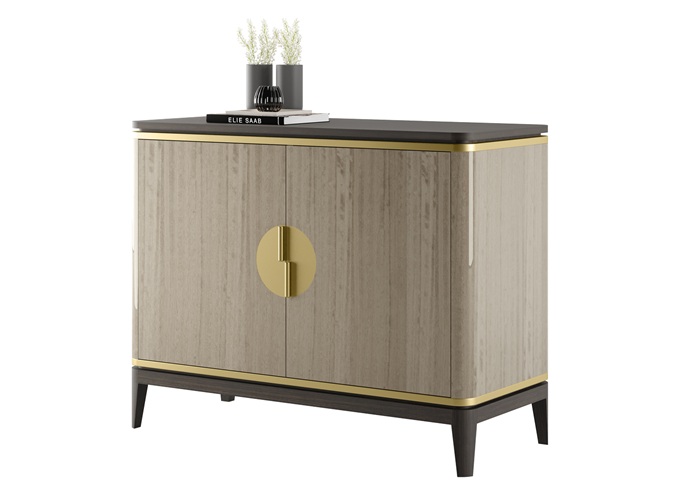 餐（cān）廳時尚簡約實木配套家具備餐櫃