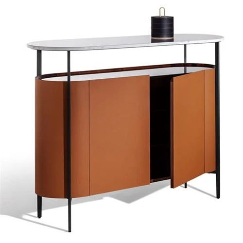 西餐廳意式時尚岩（yán）石板簡約備餐櫃