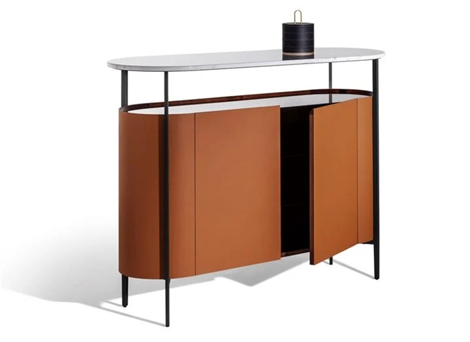 西餐廳意（yì）式時尚岩（yán）石板簡約備餐櫃