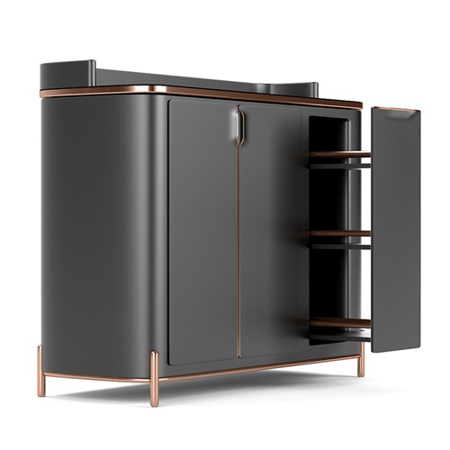 茶餐廳（tīng）不鏽鋼時尚輕奢餐邊（biān）櫃（guì）備餐櫃