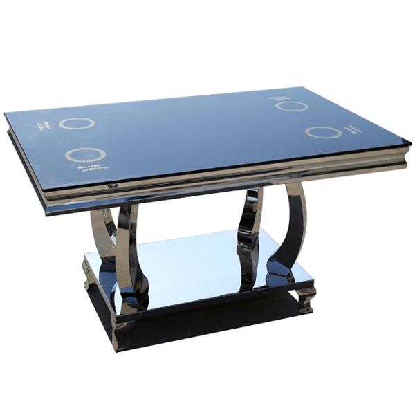 鋼化（huà）玻璃（lí）麵火（huǒ）鍋桌 隱形韓式（shì）燒烤桌子