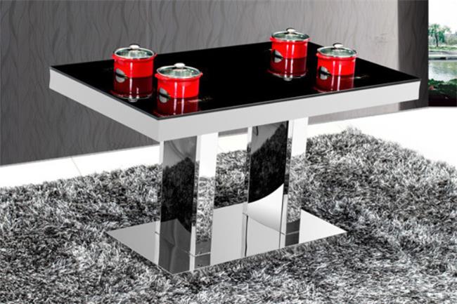 一（yī）人一位鋼化玻璃火鍋桌