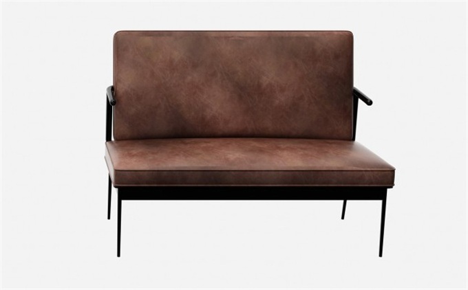 茶餐廳不鏽鋼（gāng）皮革（gé）軟包卡座（zuò）