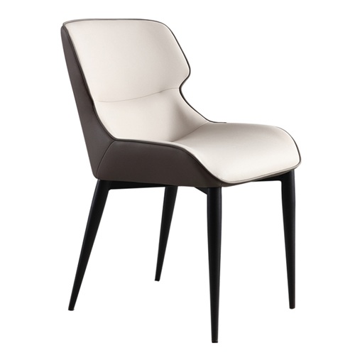 現代風（fēng）茶樓簡約（yuē）皮（pí）革實木茶餐椅