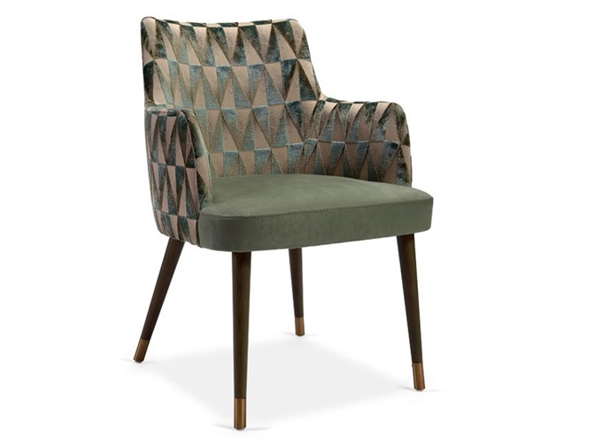 茶餐廳後現代輕奢風實木餐椅