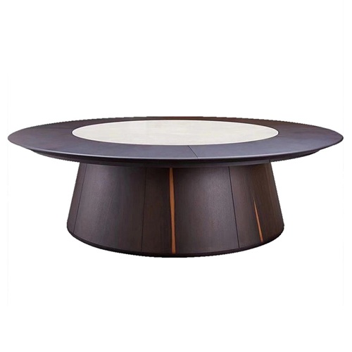 高（gāo）檔（dàng）會所包廂電動轉盤（pán）內嵌式餐桌