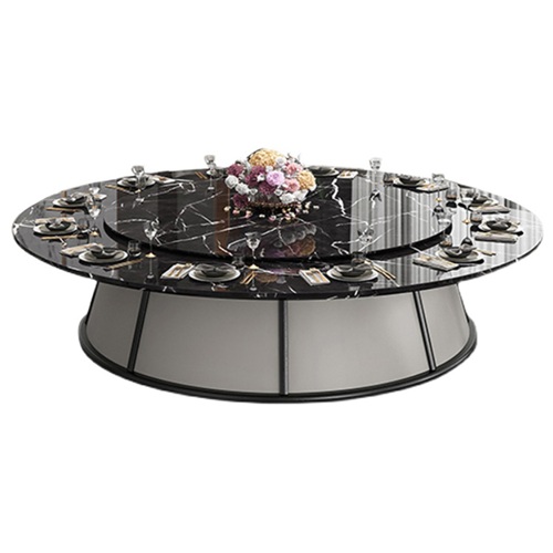 酒店（diàn）包間2.8米豪華大理石電動餐桌