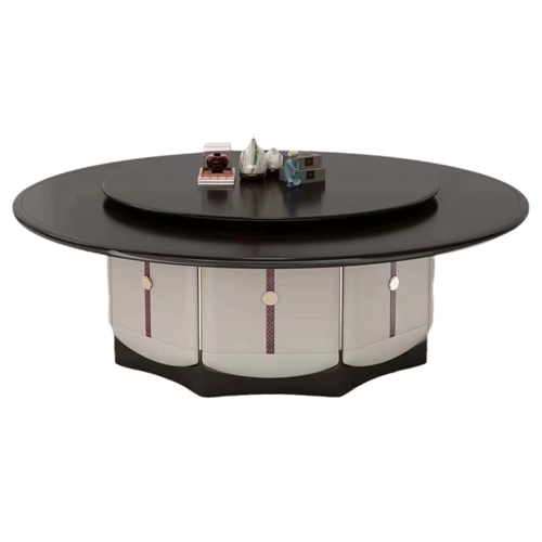 會所包房12人14人電動餐桌（zhuō）大圓桌