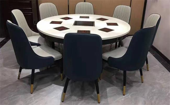 包房（fáng）8人、10人位一人一鍋大理石火鍋圓桌