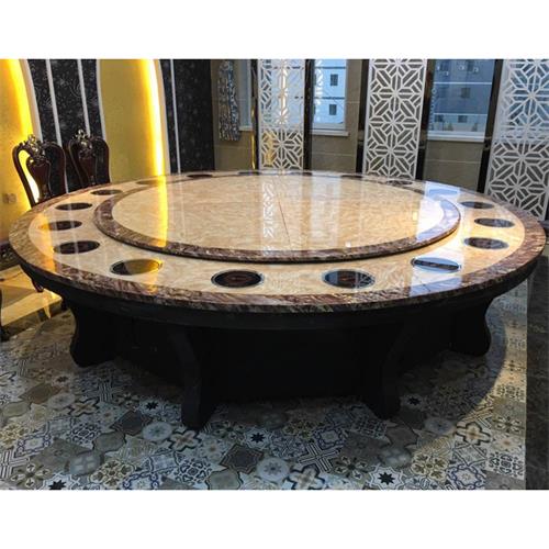 會（huì）所20人電動火鍋餐桌_20人一（yī）人一（yī）鍋火鍋（guō）大圓桌