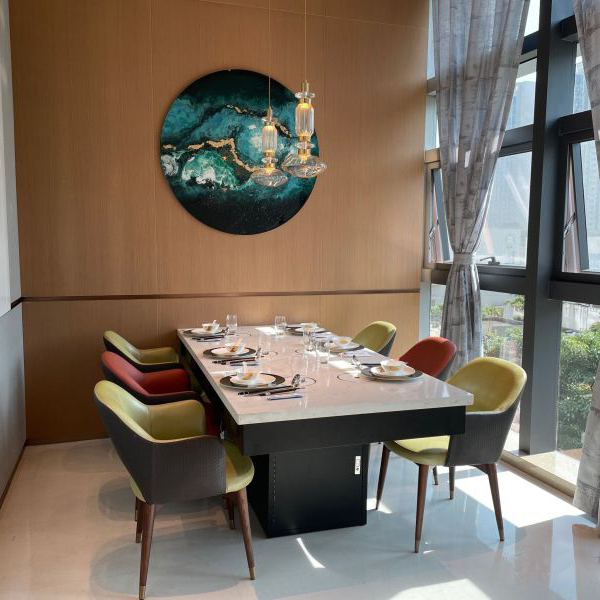 10人不鏽鋼（gāng）火鍋圓桌_一人一鍋大理石火鍋圓（yuán）桌