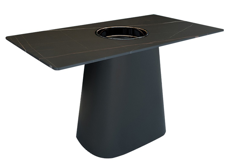 火鍋店岩（yán）石板下沉式電磁爐火鍋桌