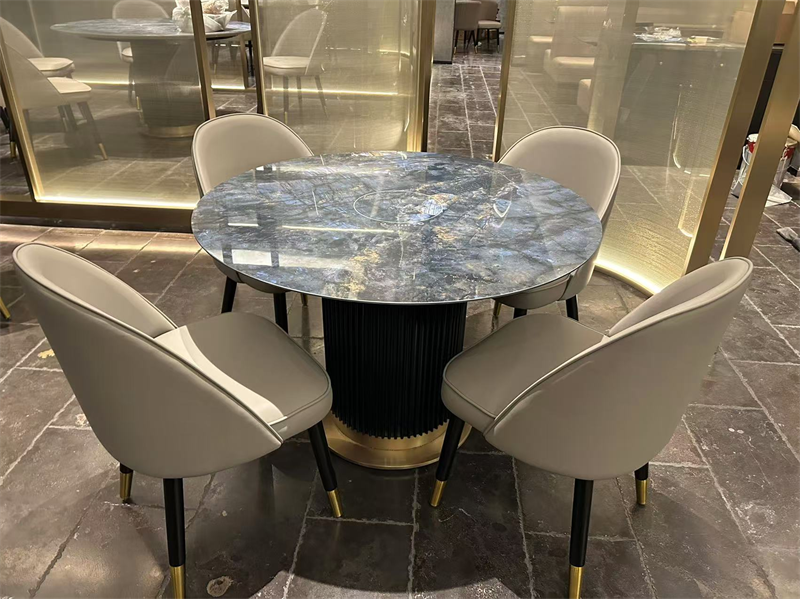 火鍋店不鏽鋼大理石麵電磁爐（lú）火鍋桌