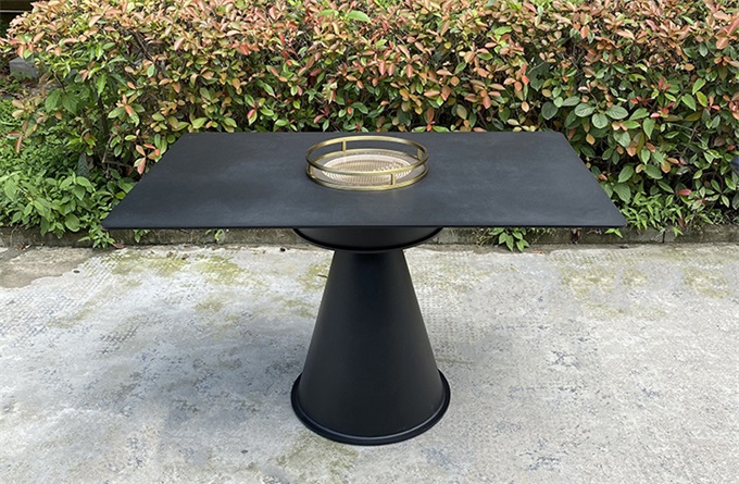 餐廳新款火鍋桌子_火（huǒ）燒（shāo）石台麵（miàn）電烤烤肉（ròu）桌