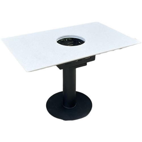 牛肉火鍋大理石台麵（miàn）下（xià）沉式電磁爐（lú）火鍋桌