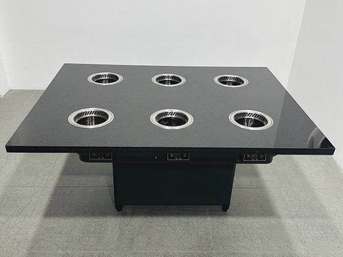 6人位一人一鍋無煙淨化小火鍋桌