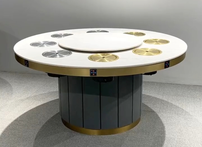 火鍋（guō）店8人位一人一鍋無煙淨化小火鍋桌