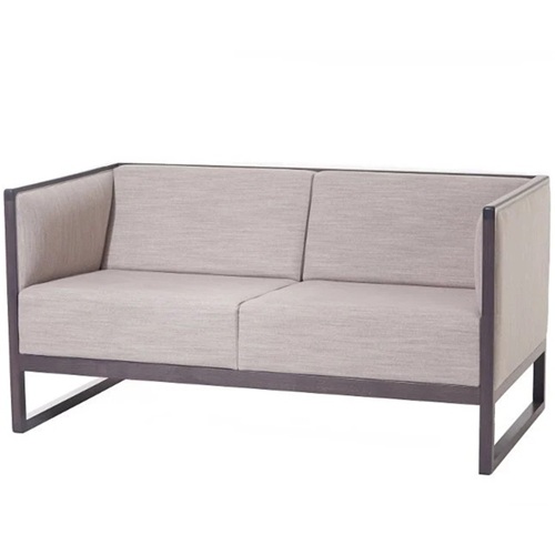 北歐風（fēng）會所胡桃木（mù）現代簡約布藝沙發