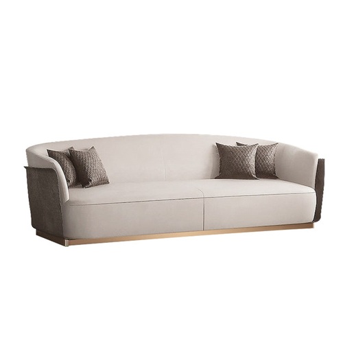 高檔會所客廳不鏽鋼輕奢創意沙發