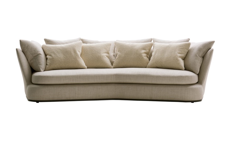 酒店會所（suǒ）大廳（tīng）弧形布藝意式會所沙發