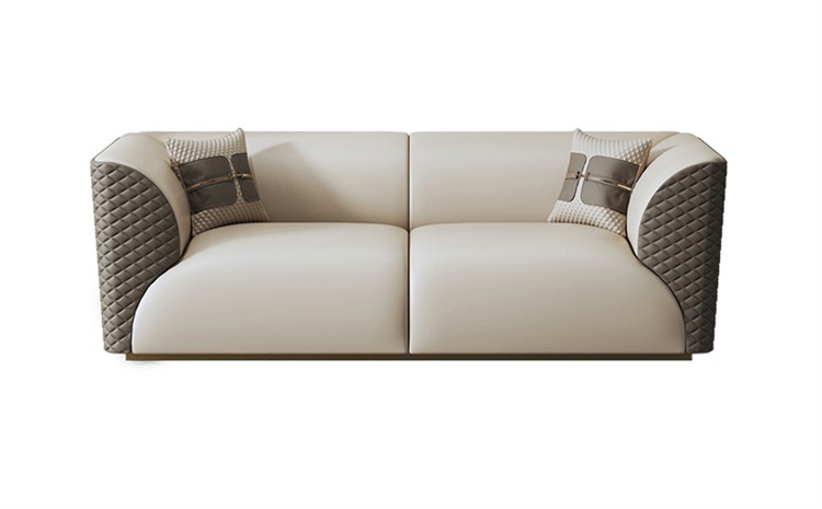 酒店會（huì）所大（dà）堂後現代意（yì）式輕奢皮革沙發