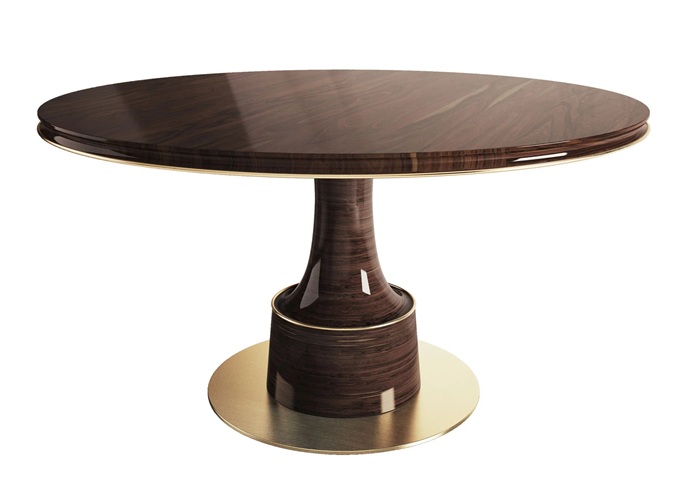 酒店會（huì）所高級新中（zhōng）式實木桌子家具