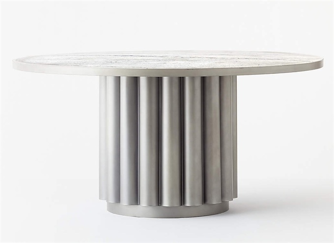 高級（jí）會所（suǒ）不鏽鋼時尚大理石桌子