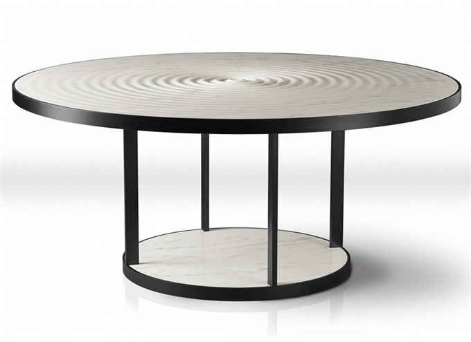 休閑（xián）會所包廂鐵藝時尚大（dà）圓桌