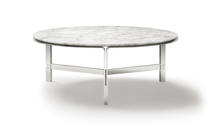 會所時（shí）尚大理石圓形茶幾家具