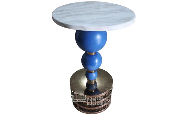 大理石（shí）台麵酒吧桌台北純K藍色球散台（tái）桌子酒吧夜場不鏽鋼台桌