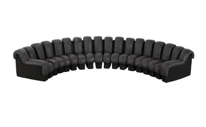 慢搖酒吧進口高檔真皮（pí）沙發