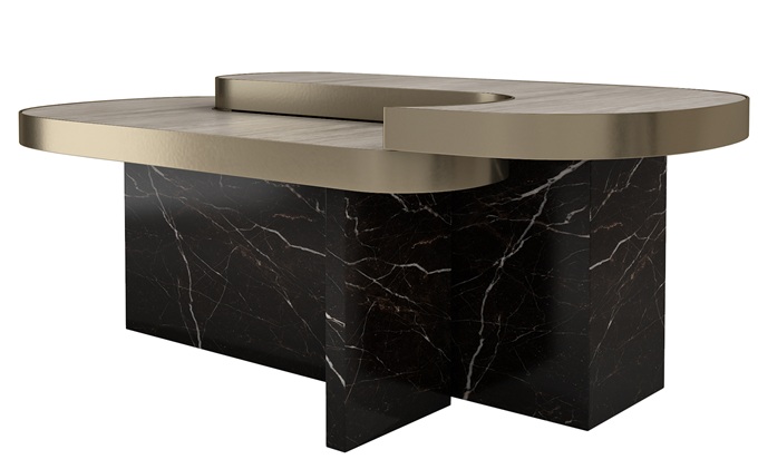 酒（jiǔ）吧大理石吧台_酒吧不鏽鋼輕奢酒（jiǔ）吧桌