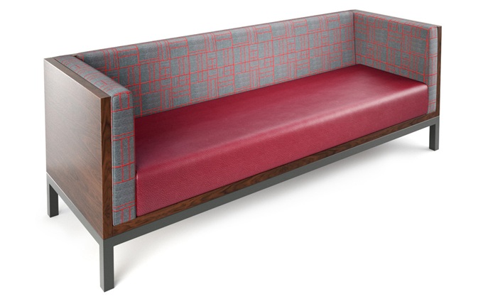 民謠酒吧美式休閑鐵（tiě）藝實木沙發