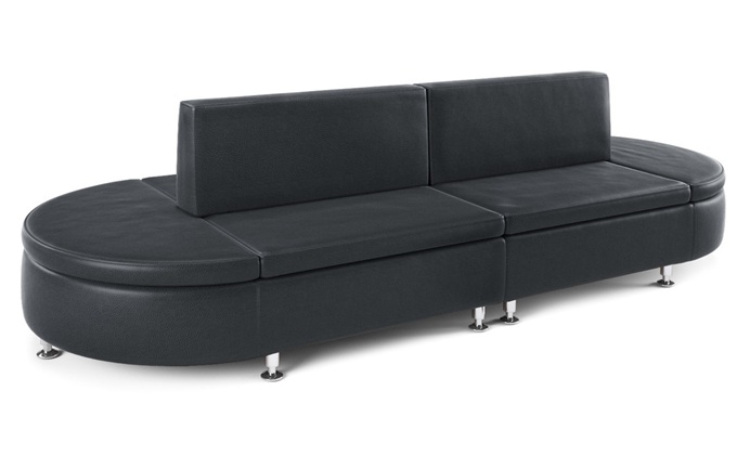 高（gāo）檔（dàng）清吧個性皮革雙麵（miàn）卡座沙發