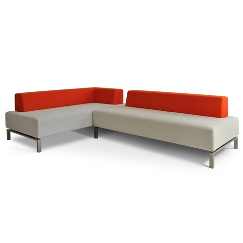 主題酒吧休閑布藝軟包轉角沙發（fā）