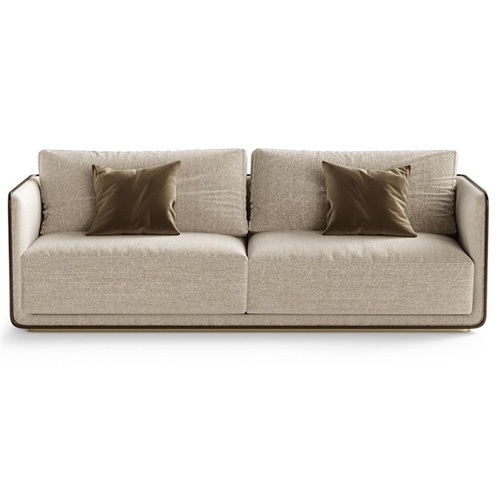 音樂（lè）酒吧休閑棉麻布藝雙人沙發