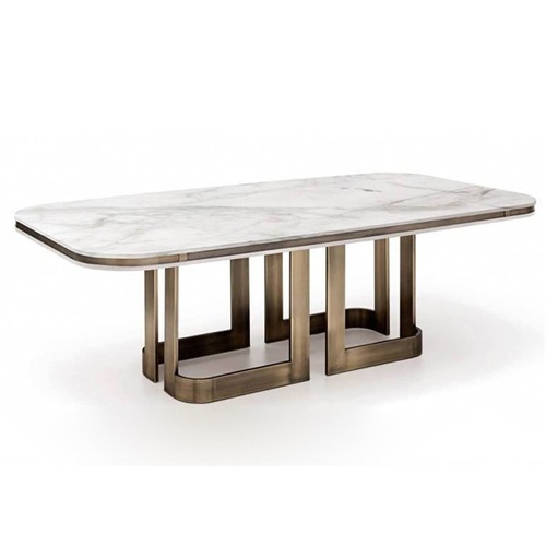 ktv包間不（bú）鏽（xiù）鋼大理石長條茶幾台