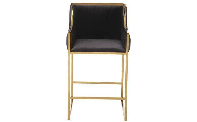 休（xiū）閑酒吧簡約不鏽鋼高腳（jiǎo）靠背（bèi）椅